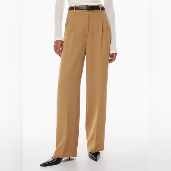 Wilfred Pants - Aritzia Wilfred Effortless Pant Wide-Leg Trousers
